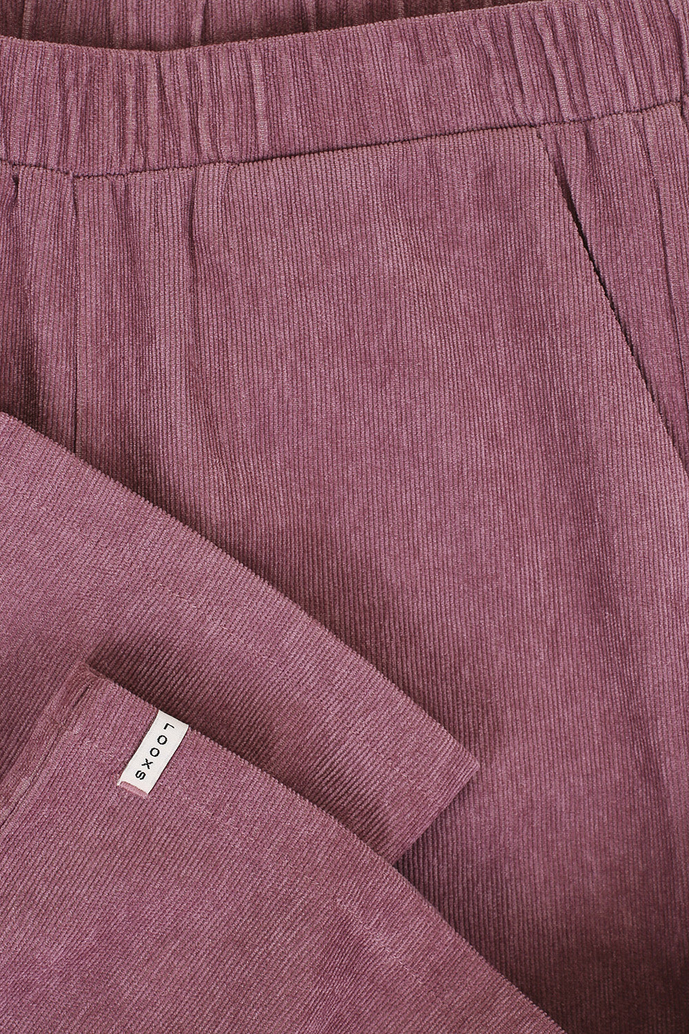 Meisjes Corduroy Wideleg Pants van LOOXS Little in de kleur Mauve Blush in maat 128.