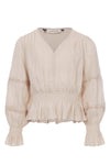 Meisjes Blouse Top van LOOXS 10sixteen in de kleur Bisquit in maat 176.