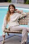 Meisjes Blouse Top van LOOXS 10sixteen in de kleur Bisquit in maat 176.