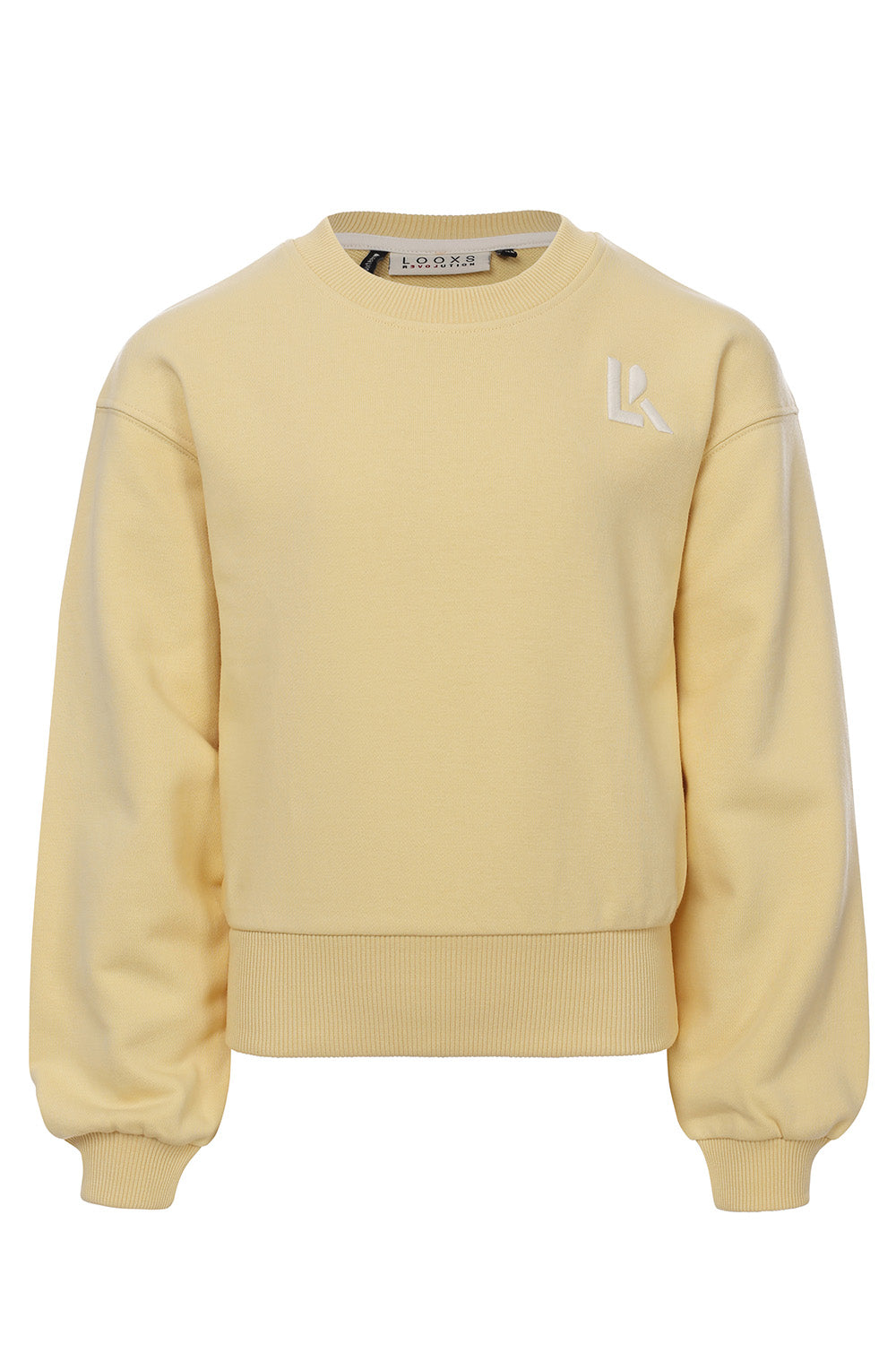 Meisjes Sweater van LOOXS 10sixteen in de kleur Soft yellow in maat 176.
