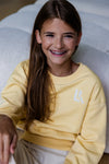 Meisjes Sweater van LOOXS 10sixteen in de kleur Soft yellow in maat 176.