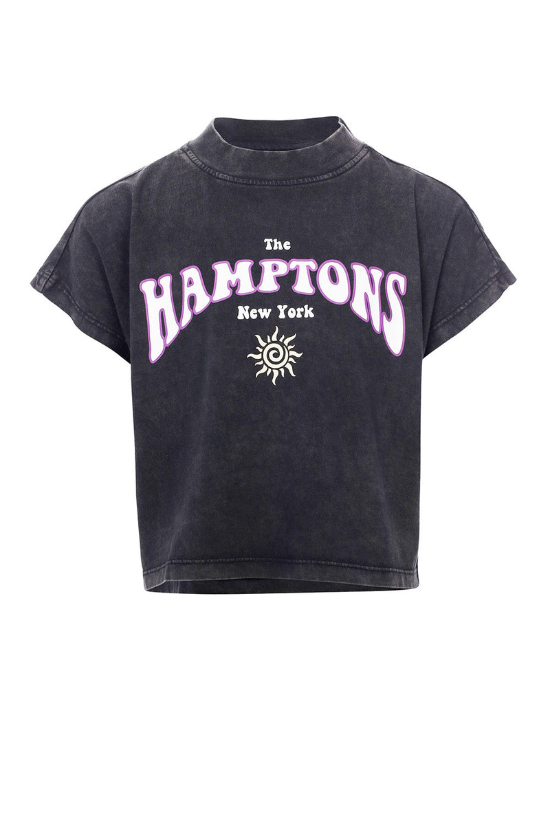 Meisjes Acid Washed T-Shirt van LOOXS 10sixteen in de kleur Black in maat 176.