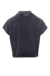 Meisjes Acid Washed T-Shirt van LOOXS 10sixteen in de kleur Black in maat 176.