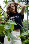 Meisjes Acid Washed T-Shirt van LOOXS 10sixteen in de kleur Black in maat 176.