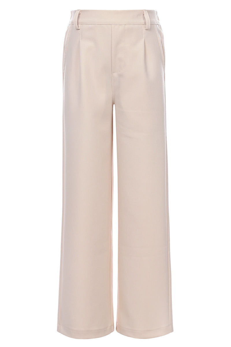 Meisjes Pantalon van LOOXS 10sixteen in de kleur Creamy in maat 170-176.