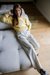 Meisjes Pantalon van LOOXS 10sixteen in de kleur Creamy in maat 170-176.