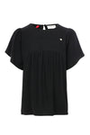 Meisjes Top Short Sleeves van LOOXS Little in de kleur Black in maat 128.