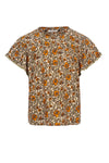 Meisjes Floral Blouse van LOOXS Little in de kleur Orange Floral in maat 128.