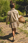 Meisjes Jacket van LOOXS Little in de kleur Bisquit in maat 128.