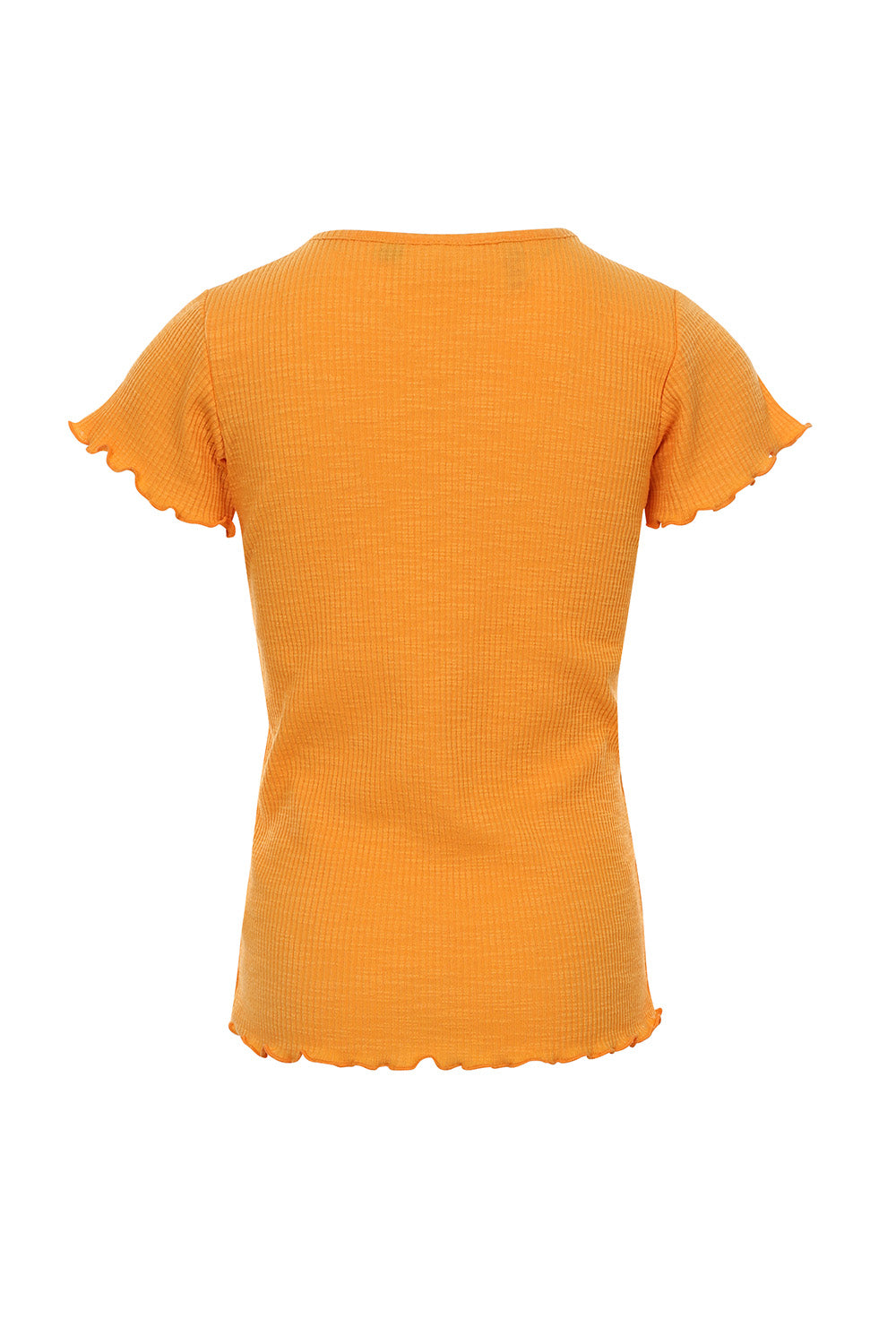 Meisjes Slubrib T-Shirt van LOOXS Little in de kleur Orange in maat 128.