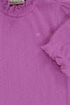 Meisjes T-Shirt van LOOXS Little in de kleur Purple Fuchsia in maat 128.