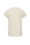 Meisjes T-Shirt van LOOXS Little in de kleur Ivory in maat 128.