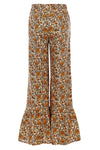 Meisjes Flower Pants van LOOXS Little in de kleur Orange Floral in maat 128.