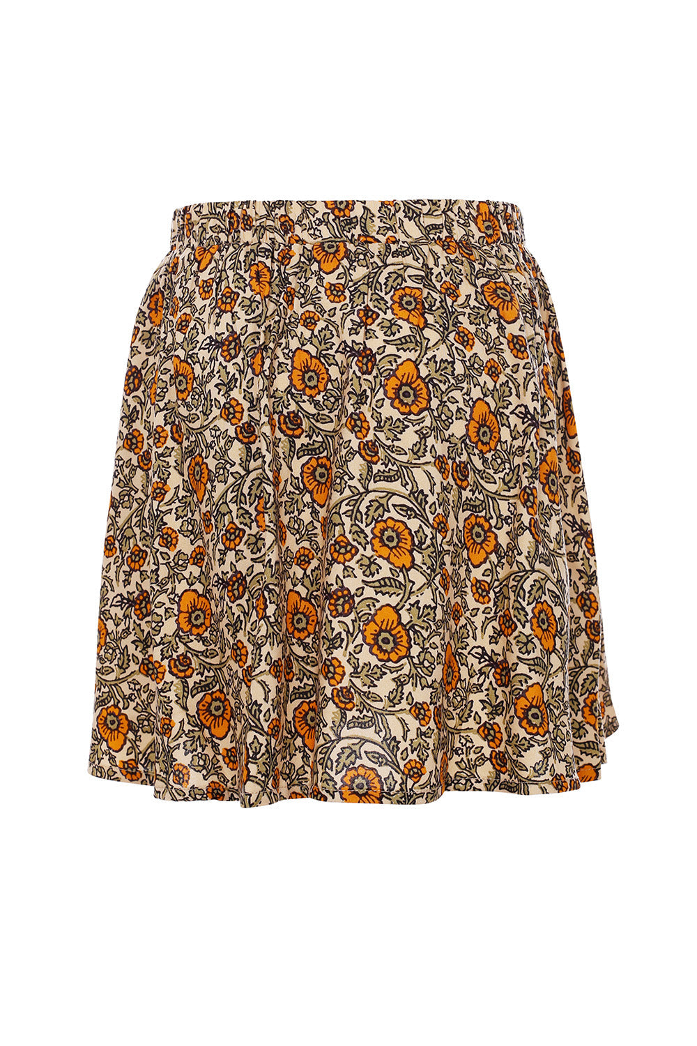 Meisjes Skirt van LOOXS Little in de kleur Orange Floral in maat 128.