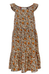 Meisjes Dress van LOOXS Little in de kleur Orange Floral in maat 128.