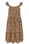Meisjes Dress van LOOXS Little in de kleur Orange Floral in maat 128.