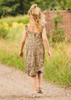 Meisjes Dress van LOOXS Little in de kleur Orange Floral in maat 128.