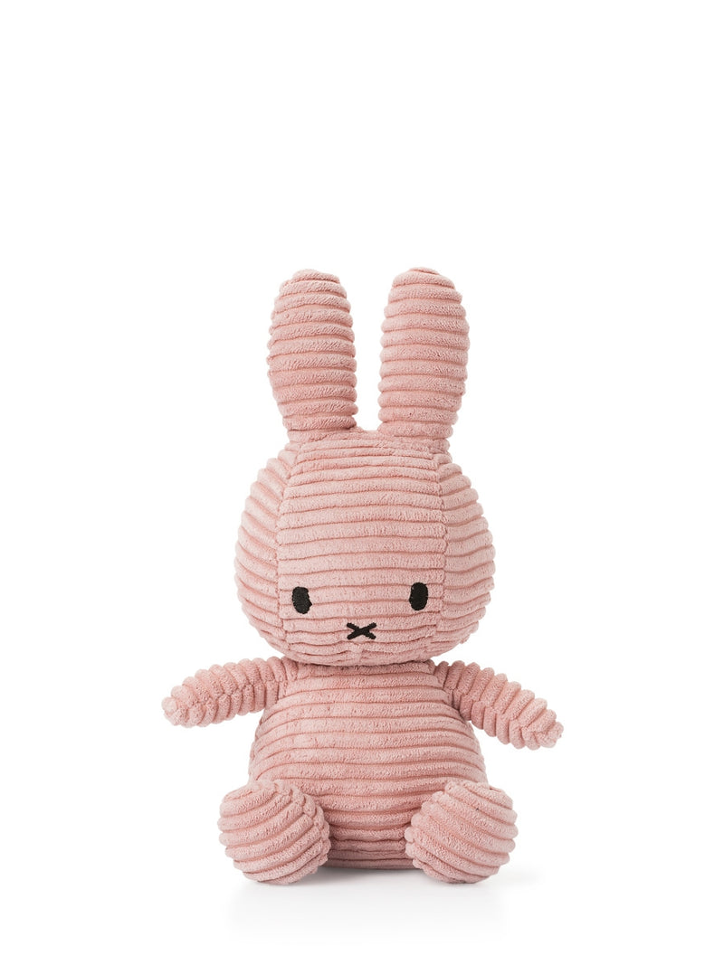 Nijntje - Miffy sitting ECO Corduroy Pink 23 cm