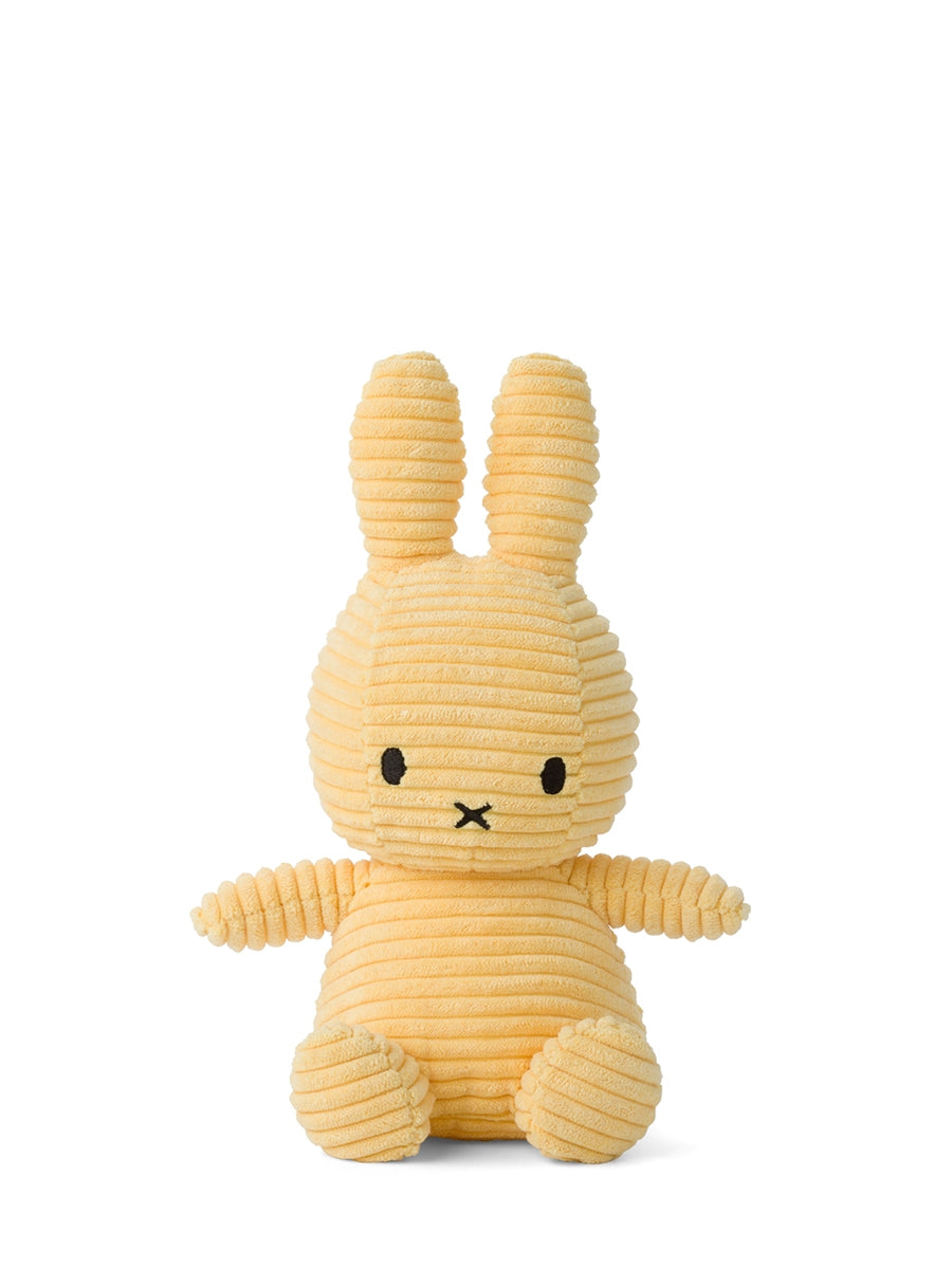 Nijntje - Miffy sitting ECO Corduroy Buttercream 23 cm