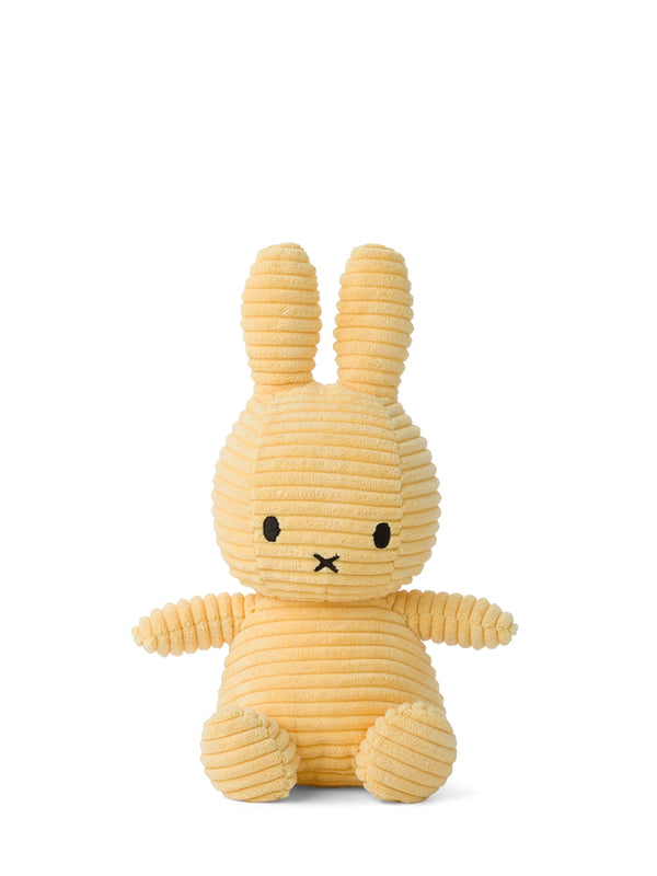 Nijntje - Miffy sitting ECO Corduroy Buttercream 23 cm