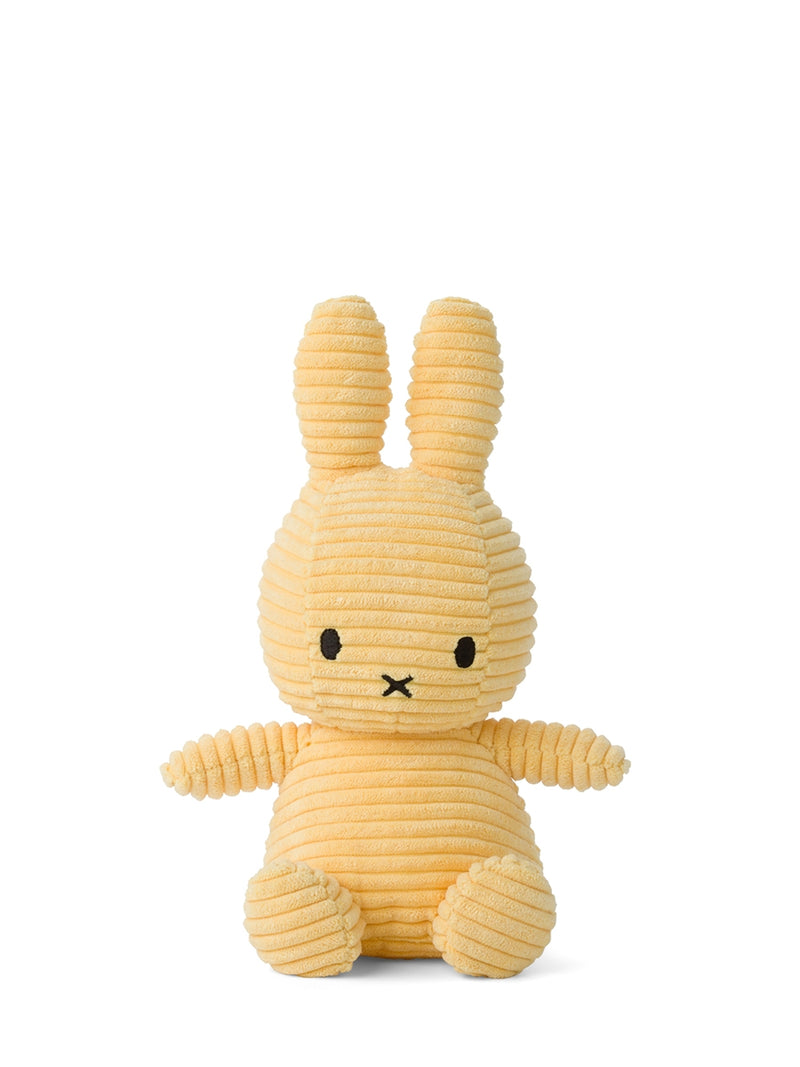 Nijntje - Miffy sitting ECO Corduroy Buttercream 23 cm