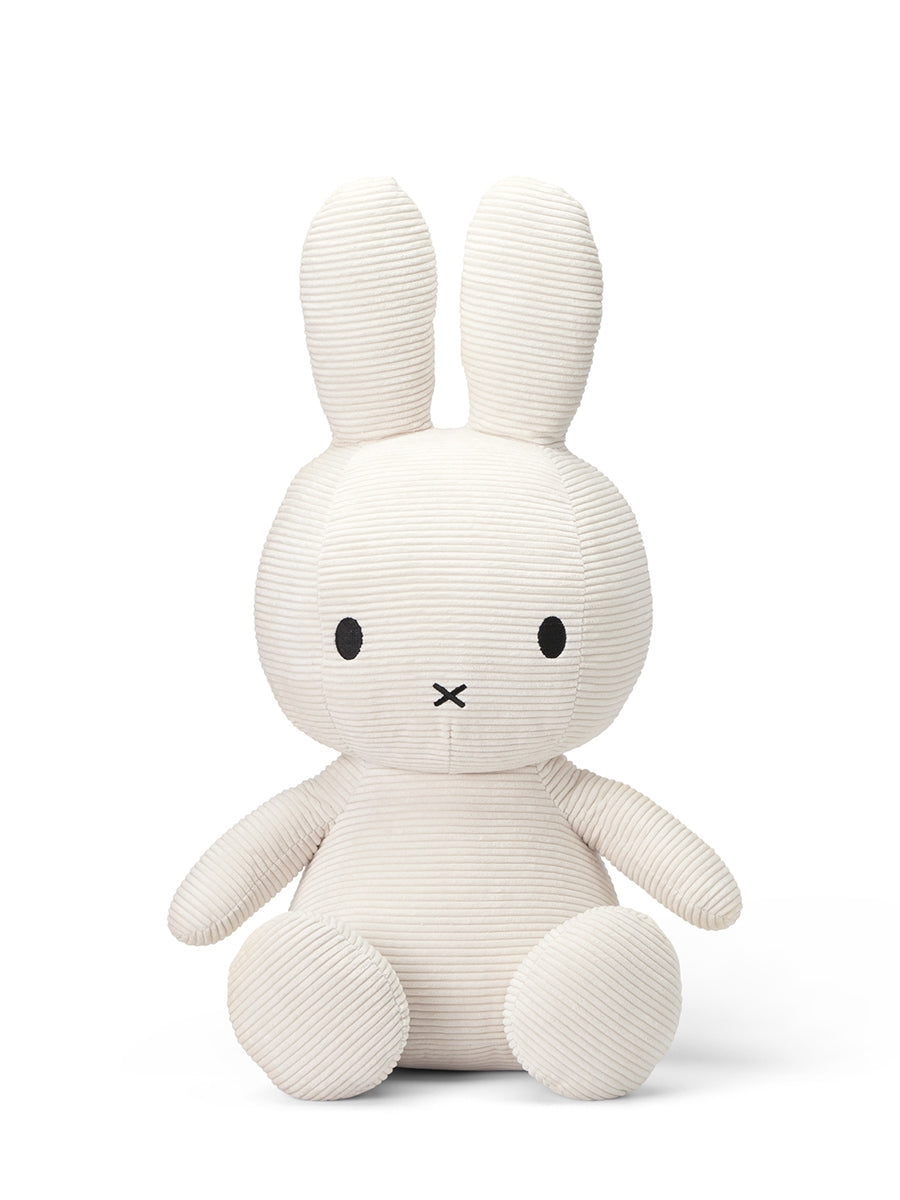 Nijntje - Miffy sitting ECO Corduroy Offwhite - 50 cm