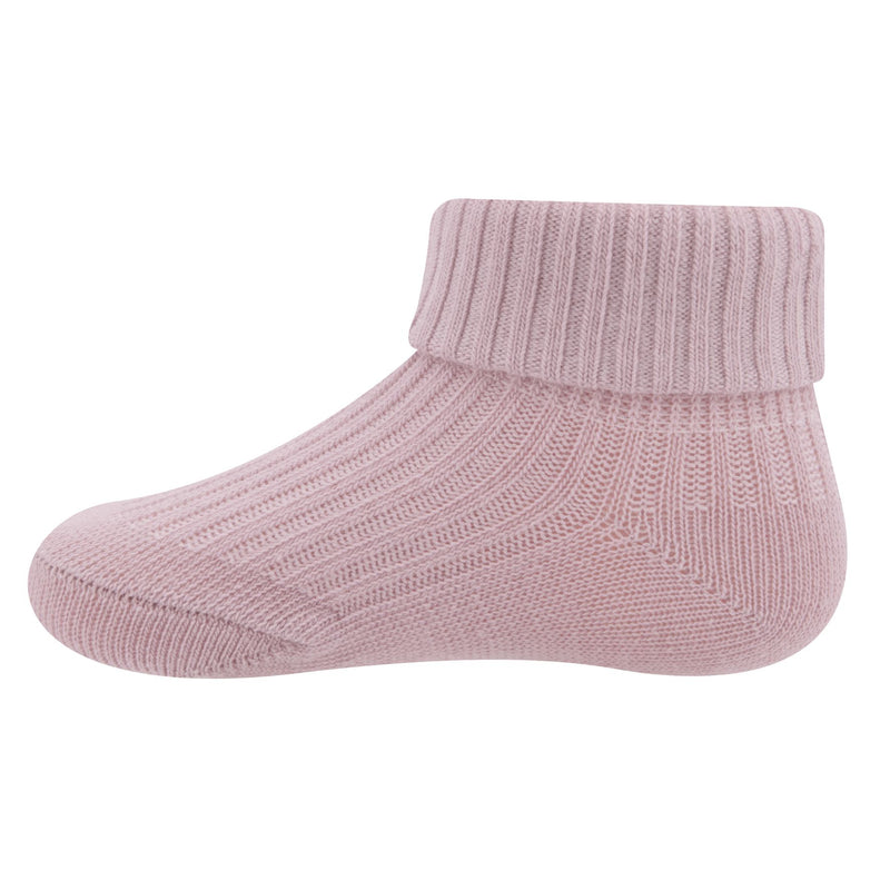 Ewers Babysokjes met omslag Dusty Mauve