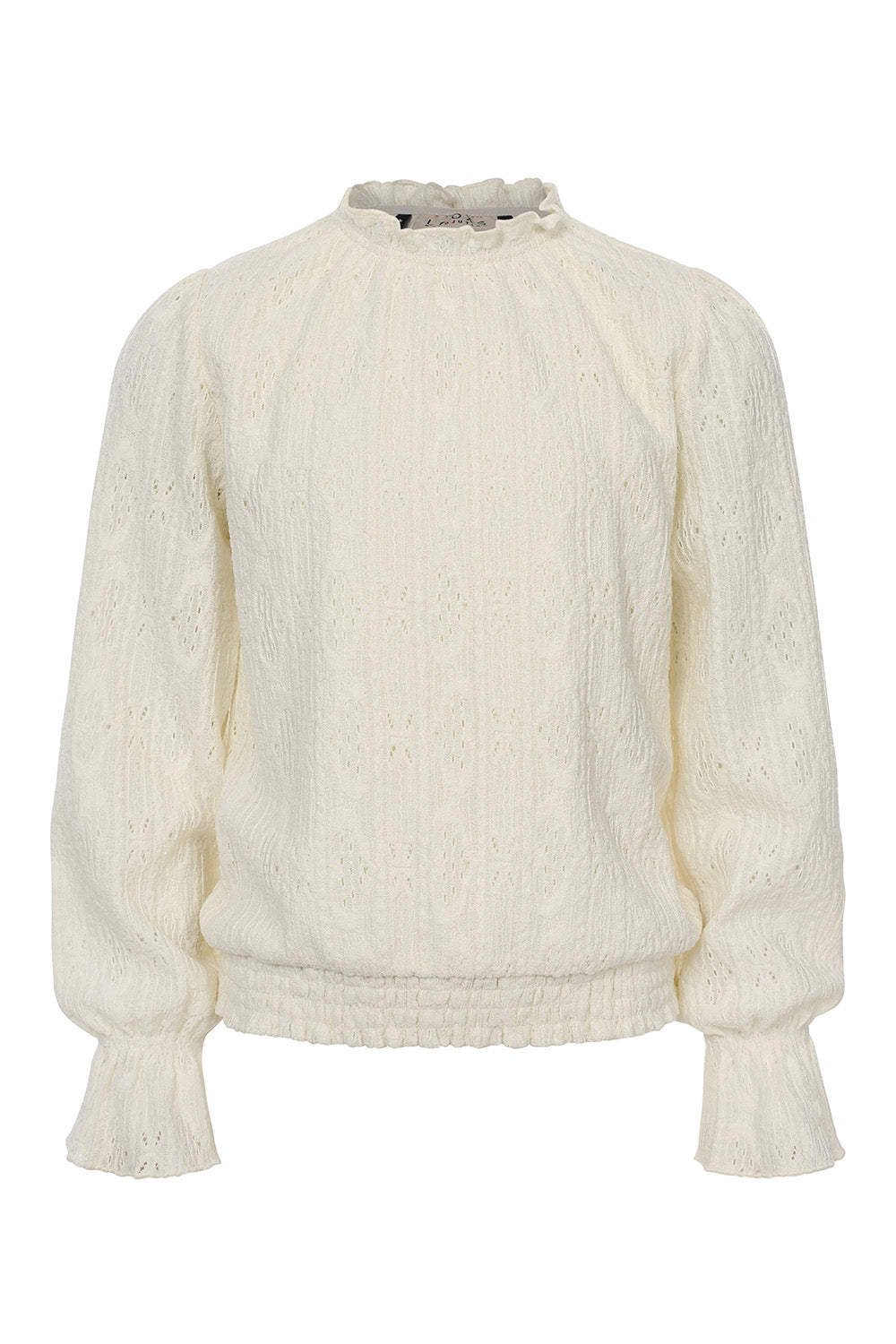 Meisjes Lace Top van LOOXS 10sixteen in de kleur Creme in maat 176.