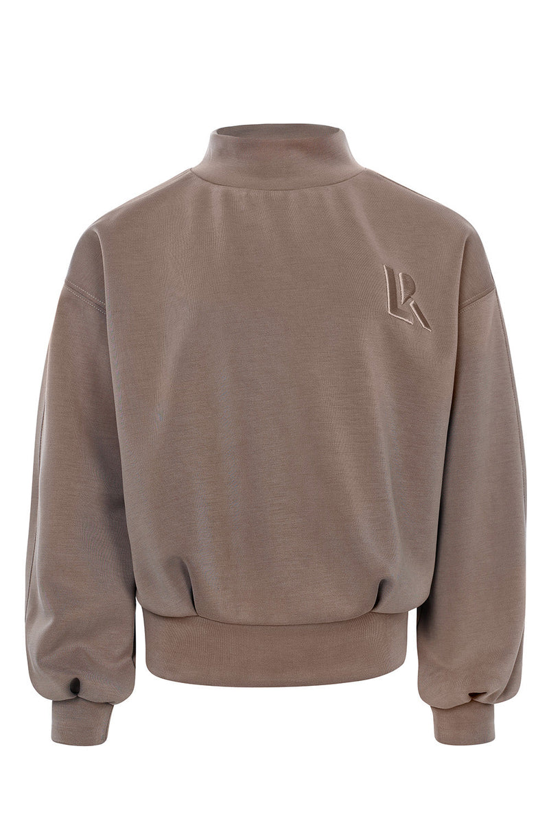 Meisjes Sweater van LOOXS 10sixteen in de kleur Light Rock in maat 176.
