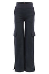 Meisjes Pants van LOOXS 10sixteen in de kleur Graphite in maat 170-176.