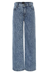 Meisjes Denim Pants van LOOXS 10sixteen in de kleur royal blue in maat 170-176.