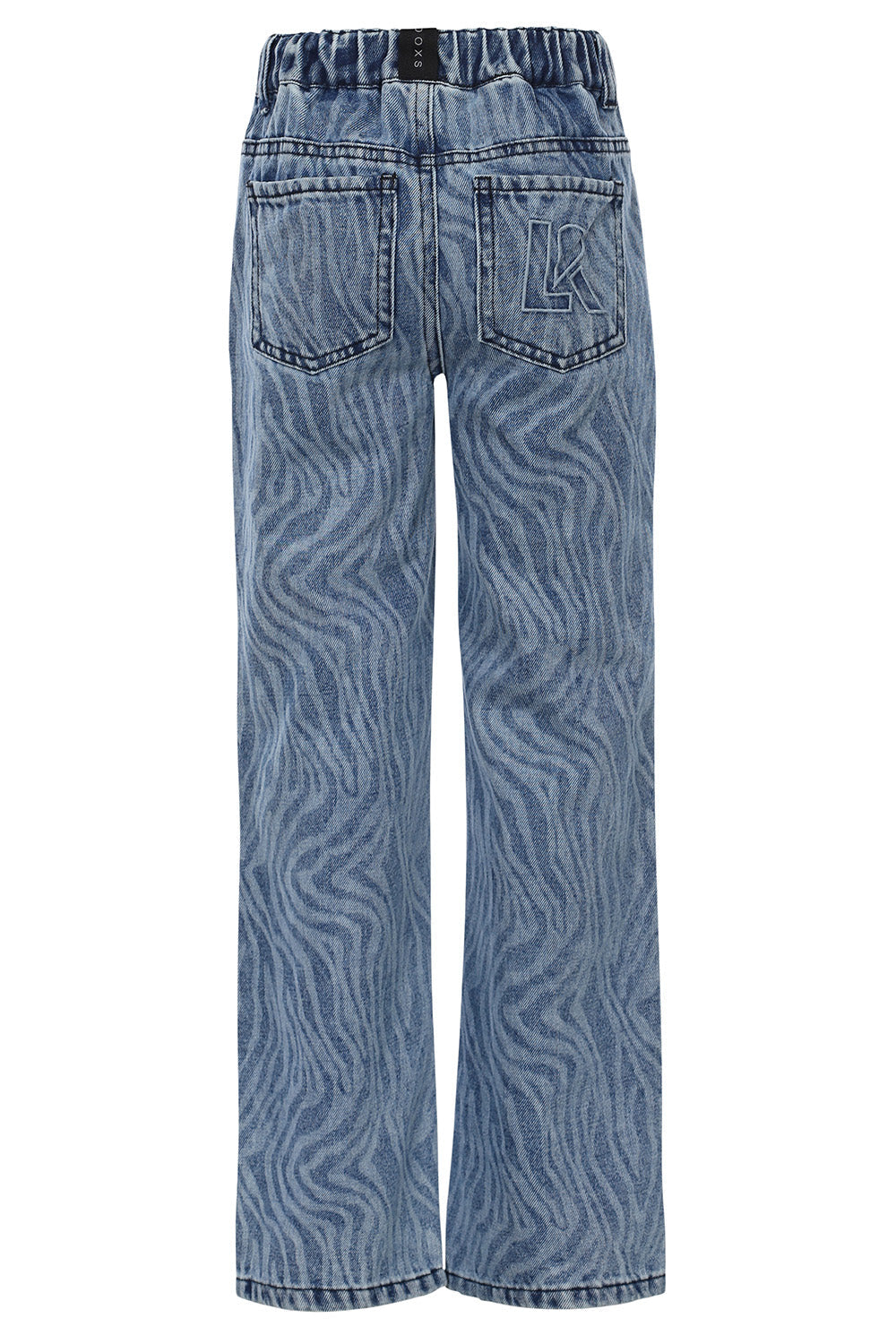 Meisjes Denim Pants van LOOXS 10sixteen in de kleur royal blue in maat 170-176.