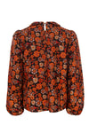 Meisjes Retro Rib Blouse van LOOXS Little in de kleur Retro floral in maat 128.