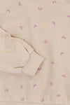 Meisjes Embroidery Sweater van LOOXS Little in de kleur Latte in maat 128.