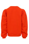 Meisjes Fluo Sweater van LOOXS Little in de kleur fluo orange in maat 128.