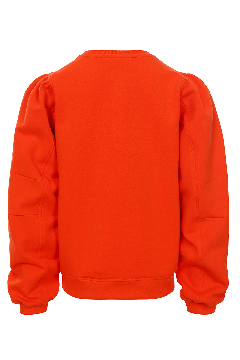 Meisjes Fluo Sweater van LOOXS Little in de kleur fluo orange in maat 128.