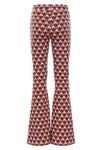 Meisjes Jacquard Pants van LOOXS Little in de kleur retro jacquard in maat 128.