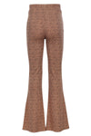 Meisjes Animal Rib Flare Pants van LOOXS Little in de kleur MINI LEOPARD in maat 128.