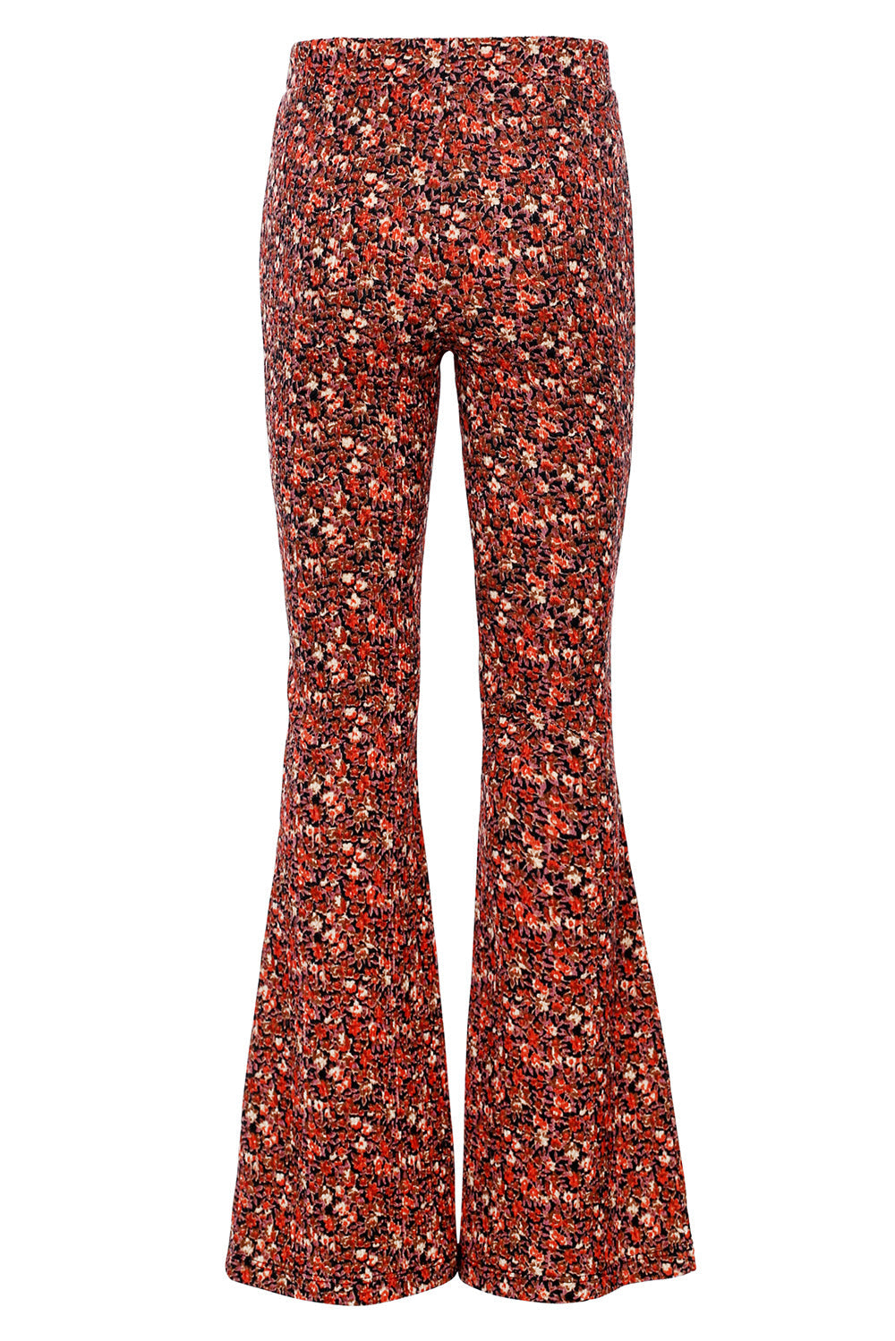 Meisjes Crinkle Flare Pants van LOOXS Little in de kleur Mini wildflower in maat 128.