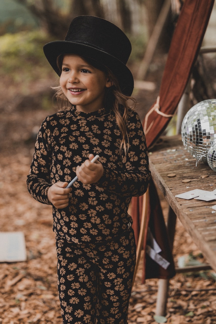 LOOXS Little Velvet Printed Pants