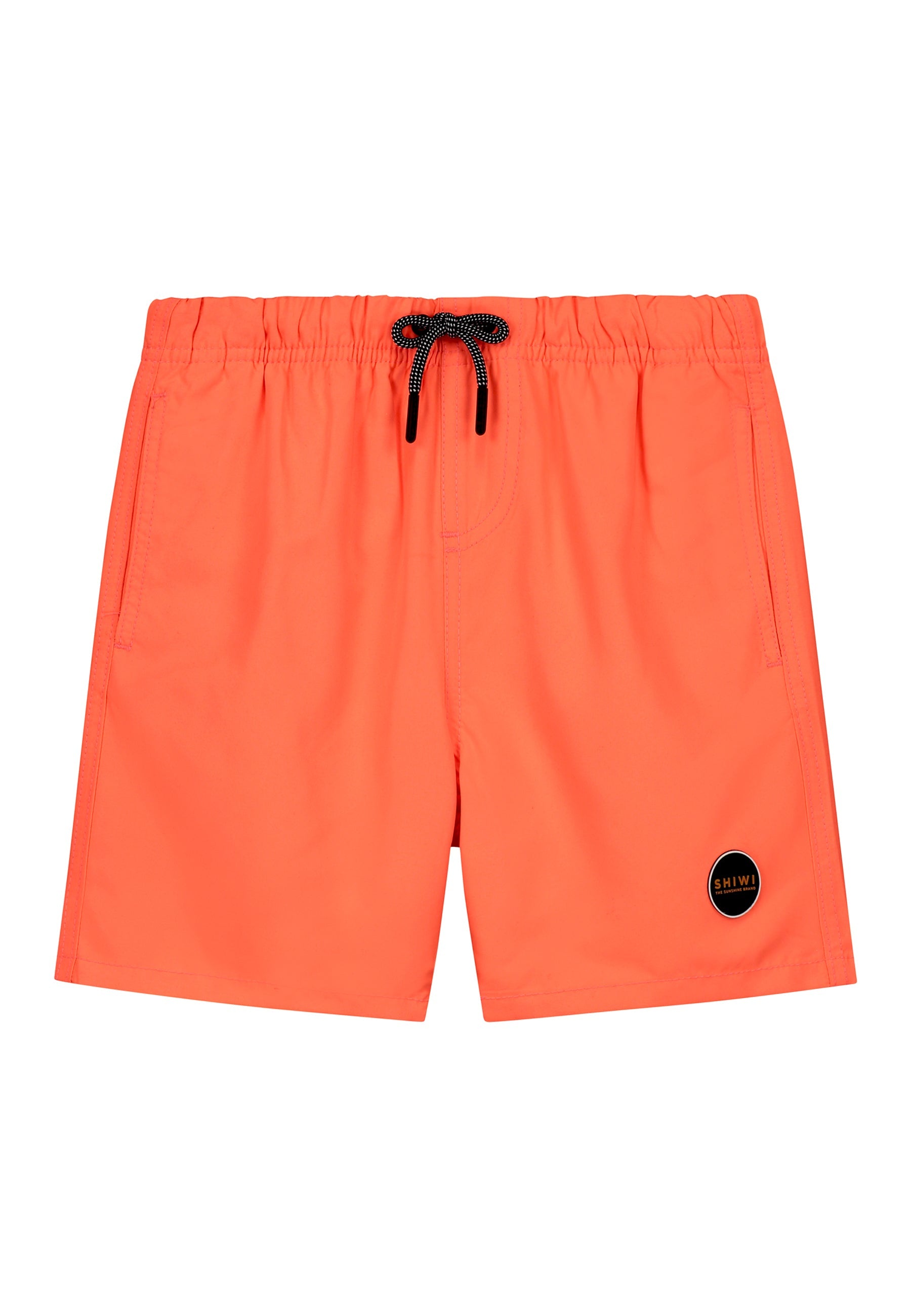 Jongens Swim shorts mike van Shiwi in de kleur neon orange in maat 158-164.
