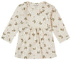 Meisjes G Dress ls Norton aop van Noppies in de kleur Oatmeal Melange in maat 68.