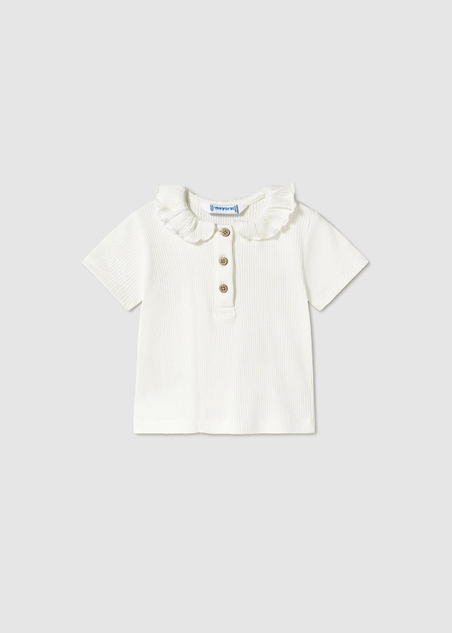 Mayoral S/s ribbed polo