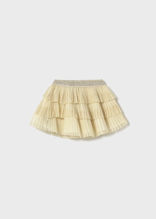 Mayoral Pleated tulle skirt