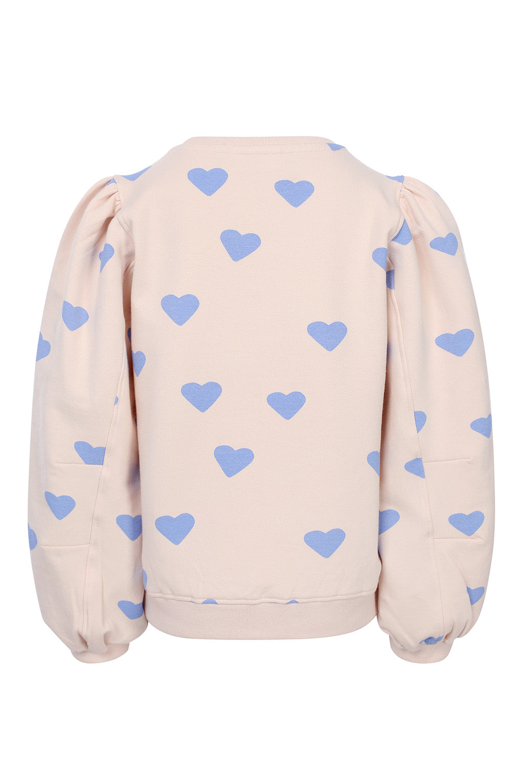 Meisjes Heart Printed Sweat van LOOXS Little in de kleur Milkshake in maat 128.