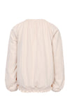 Meisjes Jersey Embroidery Top van LOOXS Little in de kleur Milkshake in maat 128.