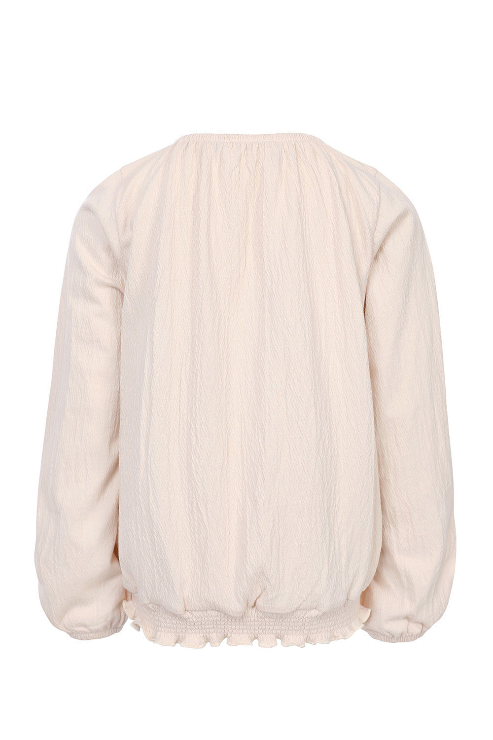 Meisjes Jersey Embroidery Top van LOOXS Little in de kleur Milkshake in maat 128.