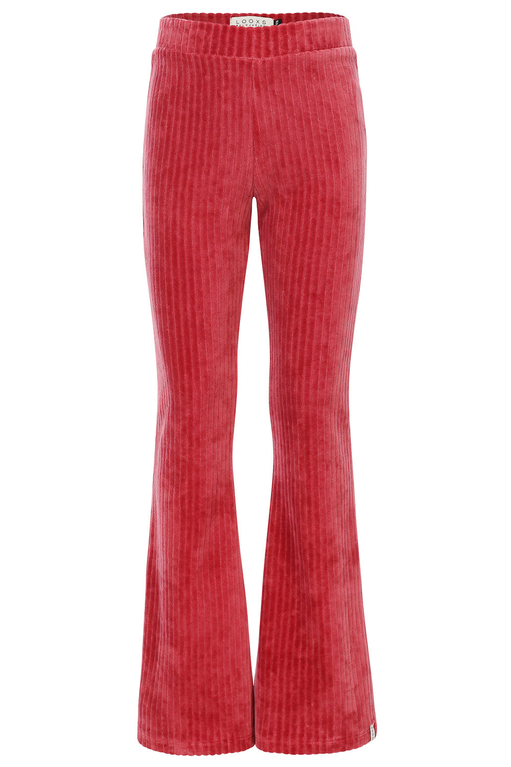 Meisjes Corduroy Flare Pants van LOOXS Little in de kleur PUNCH in maat 128.