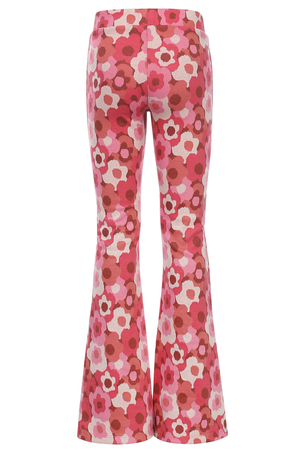 Meisjes Jacquard Flare Pants van LOOXS Little in de kleur camo leopard in maat 128.