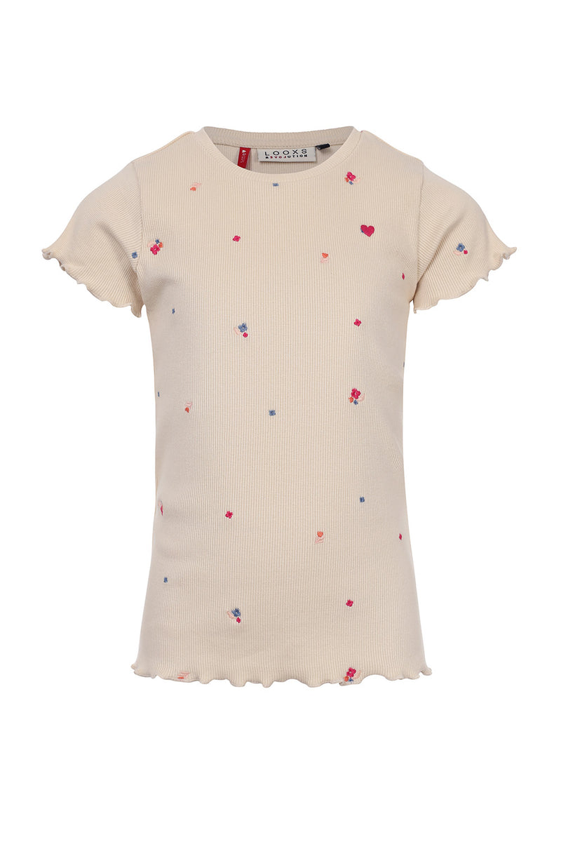 LOOXS Little T-Shirt With Embroidery